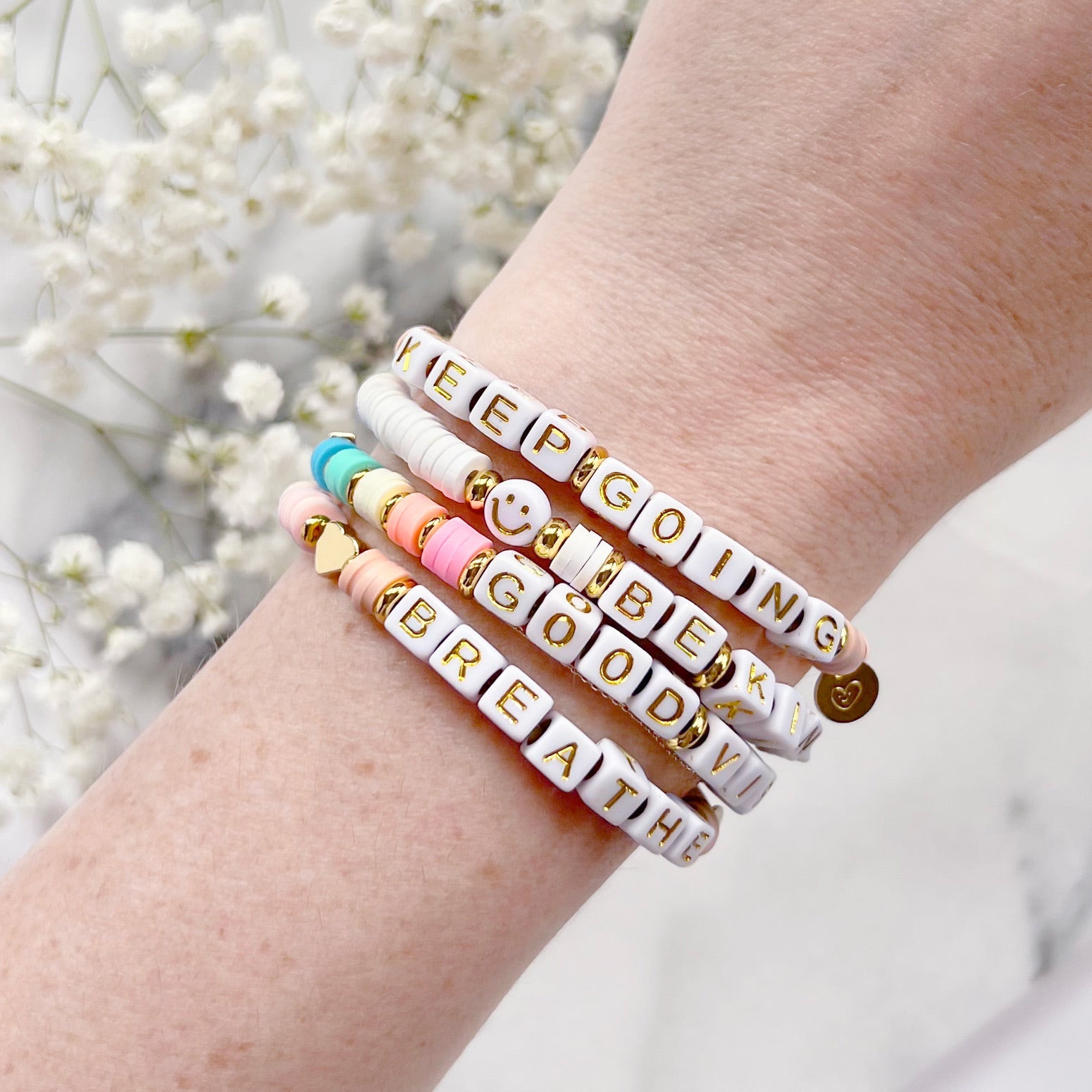 Custom Name Bracelets, Create Your Own Word Bracelets, Affirmation Bracelets,  Letter Bracelets, Beach Bracelet, Gift Ideas for Her - Etsy | Word bracelet,  Affirmation bracelets, Homemade bracelets